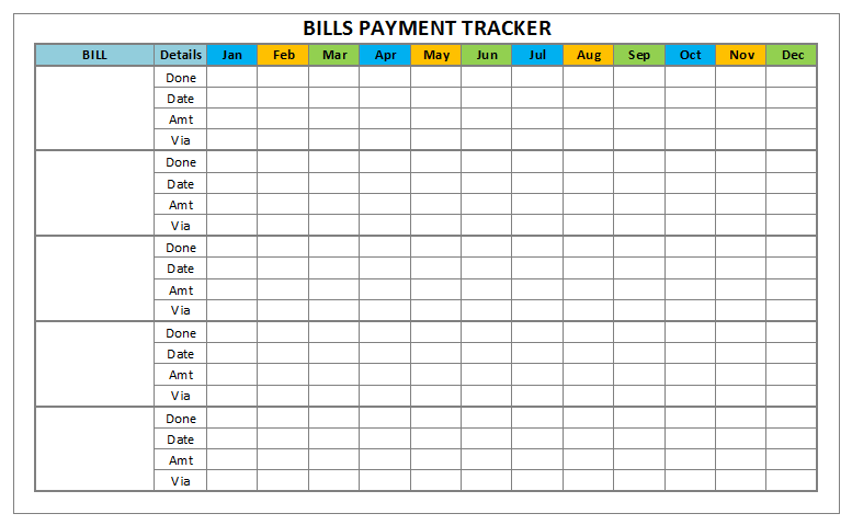 Bills Payment and Monthly Task Trackers - Karen MNL