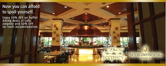 Intercon BPI Card 50% OFF Cafe Jeepney Buffet