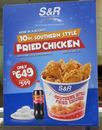 S&R Southern-Style Fried Chicken (P649) Bucket Meal - Karen MNL