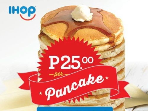 IHOP P25 per Pancake Promo! Feb. 8 – 12, 2016!