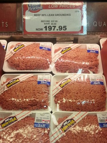 SnR Lean Ground Round Beef Promo