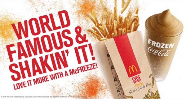 McDonalds Shake Shake Fries McFreeze Poster