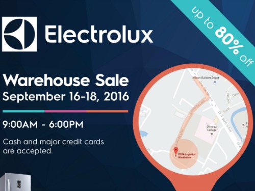 UPDATED! Electrolux Warehouse Sale, Get Up to 80% OFF!