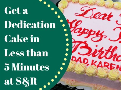 Quick & Easy Dedication and Picture Cakes at S&R