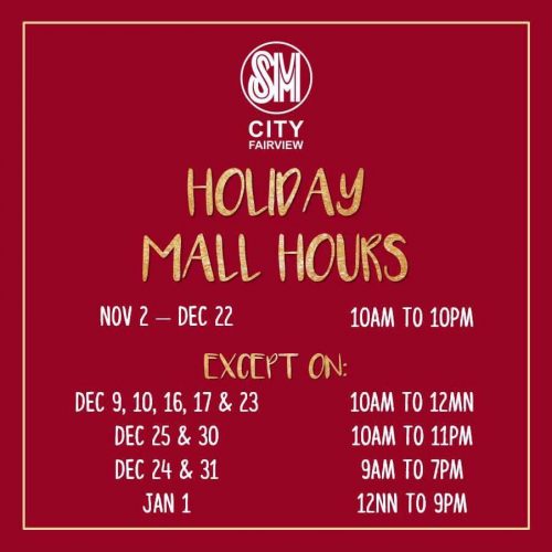 sm-fairview-holiday-mall-hours