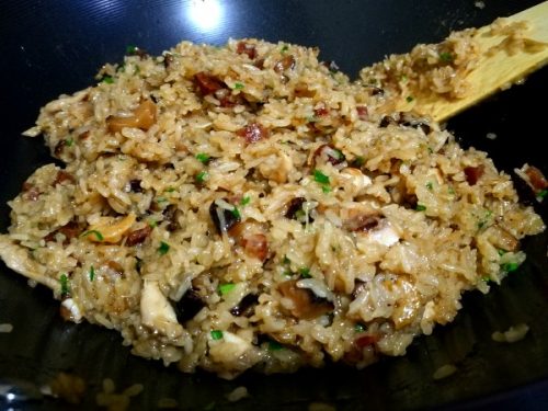 Chinese Stir-Fried Glutinous Rice Recipe 糯米飯