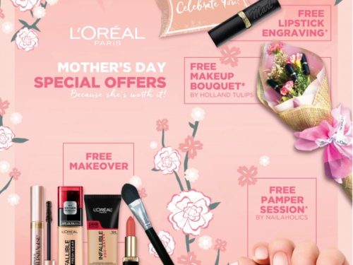 L’Oreal Mother’s Day Specials – Get 3 FREE Lipsticks!