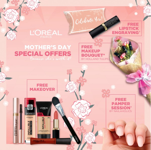 L Oreal Mother S Day Specials Get 3 Free Lipsticks Karen Mnl