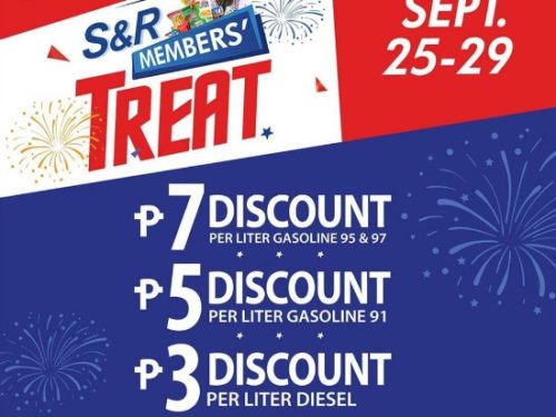 Up to P7.00/Liter Gas Discount! S&R UniOil Promo