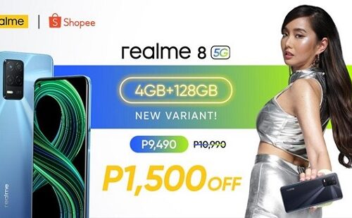 realme 8 5G 4GB + 128GB  launching at P1,500 OFF on July 15